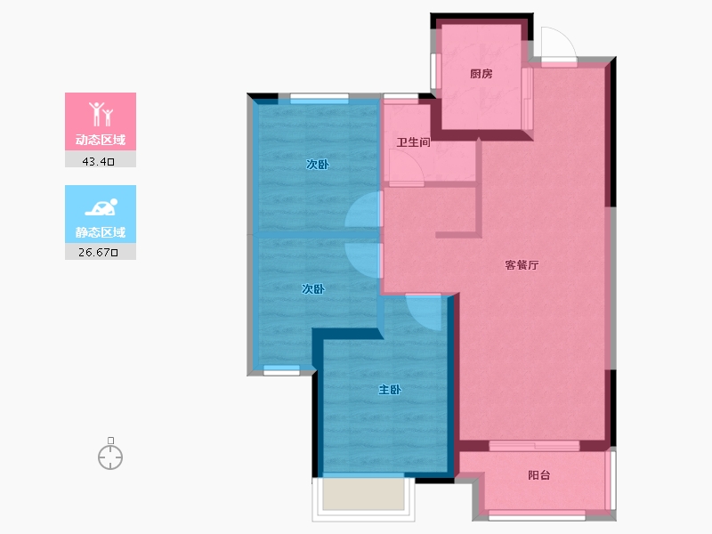 江苏省-徐州市-未来公园-71.20-户型库-动静分区