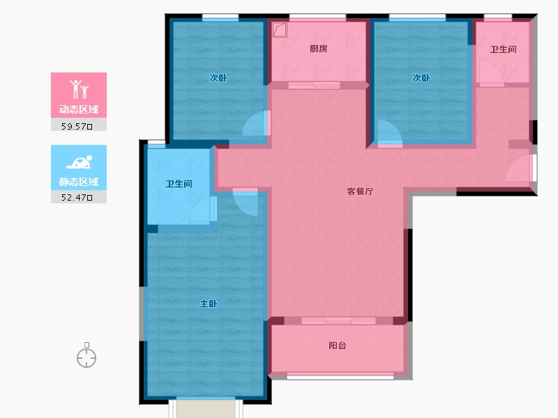 河南省-三门峡市-师家渠佳苑-99.00-户型库-动静分区