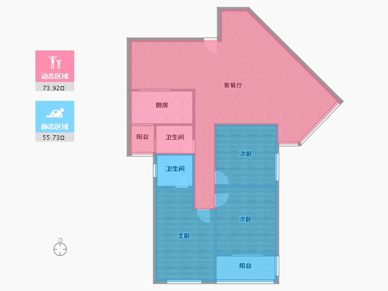 福建省-泉州市-宝秀小区-112.80-户型库-动静分区