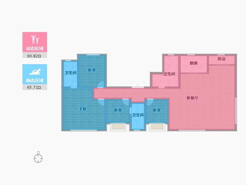 山东省-滨州市-颐和书院-140.27-户型库-动静分区