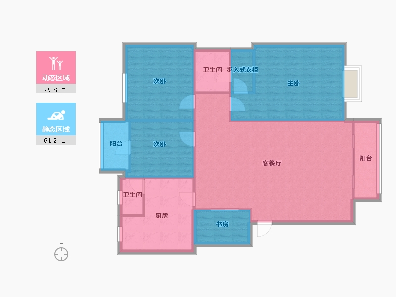 广西壮族自治区-南宁市-欧景庭园-106.67-户型库-动静分区