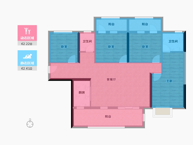 广西壮族自治区-贵港市-盛世名都-115.40-户型库-动静分区