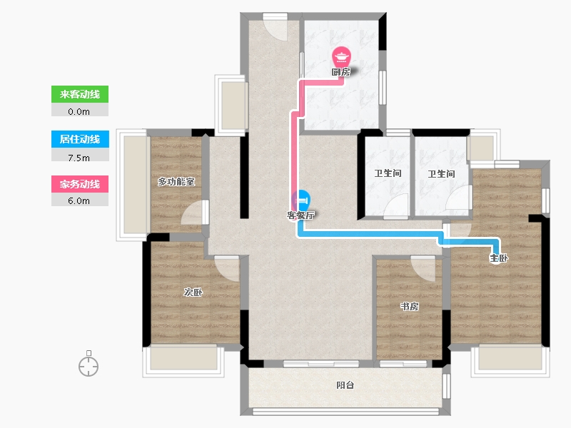 广东省-广州市-国贸学原-103.20-户型库-动静线