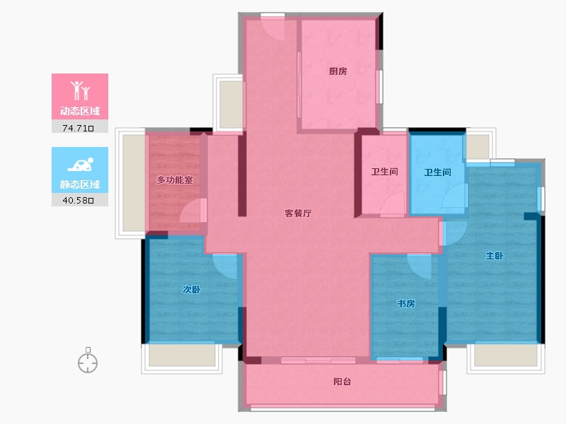 广东省-广州市-国贸学原-103.20-户型库-动静分区