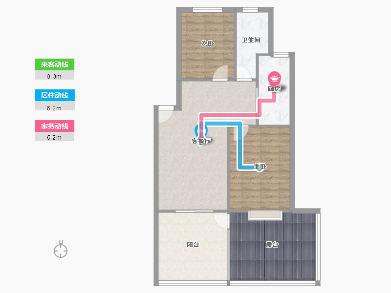 湖南省-长沙市-仁和家园-88.51-户型库-动静线