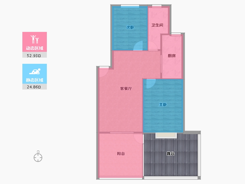 湖南省-长沙市-仁和家园-88.51-户型库-动静分区