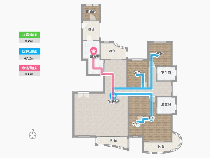 浙江省-杭州市-金隅观澜时代天筑-163.32-户型库-动静线