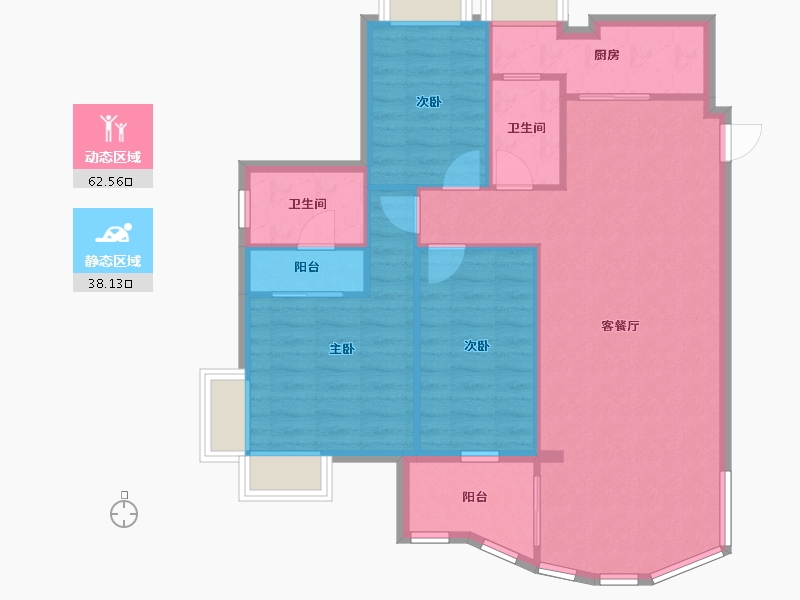 广东省-肇庆市-鼎湖山水居-83.20-户型库-动静分区