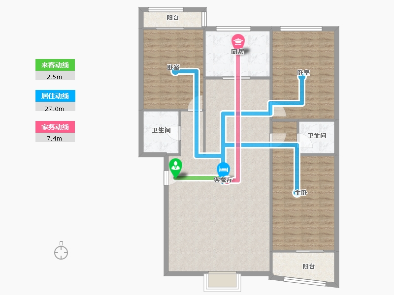 河北省-石家庄市-郁馨苑-120.20-户型库-动静线