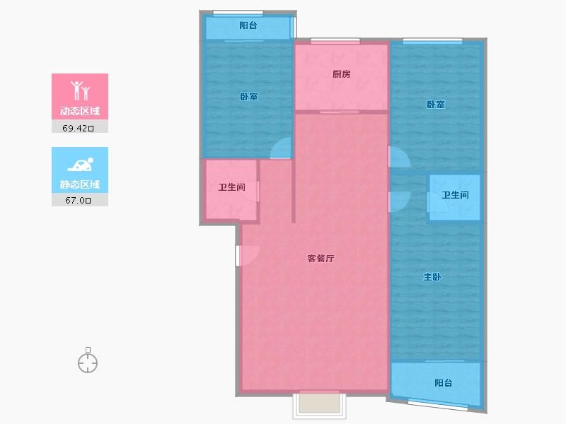 河北省-石家庄市-郁馨苑-120.20-户型库-动静分区