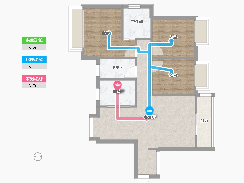 广西壮族自治区-梧州市-金湖湾小区-71.20-户型库-动静线