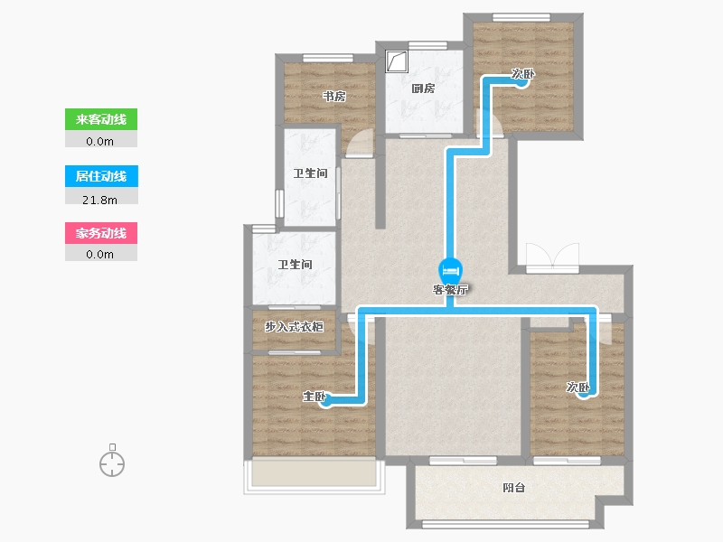 河南省-濮阳市-龙泰熙园品鉴中心-114.40-户型库-动静线