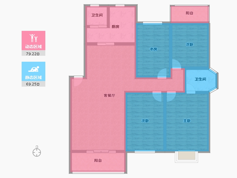 江西省-宜春市-百合水景家园-123.20-户型库-动静分区