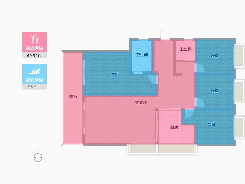 云南省-昆明市-万科公园城市山海和-118.40-户型库-动静分区