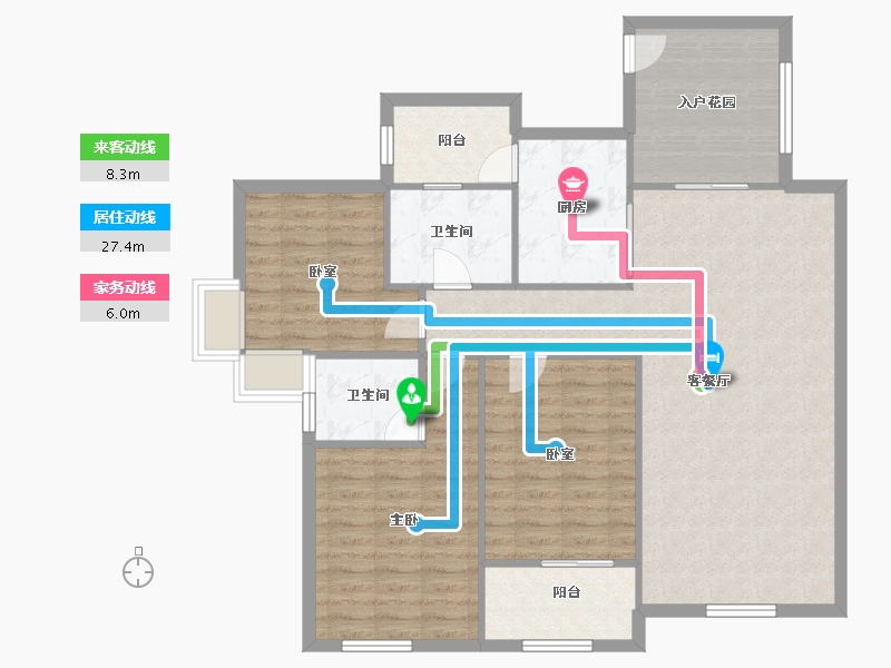 福建省-泉州市-泉州世界贸易中心-104.26-户型库-动静线