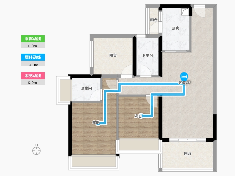 广东省-揭阳市-星河明珠湾-80.00-户型库-动静线