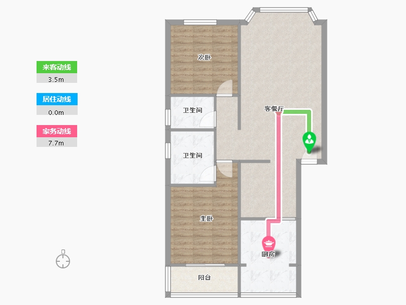 四川省-成都市-海棠名居-84.17-户型库-动静线