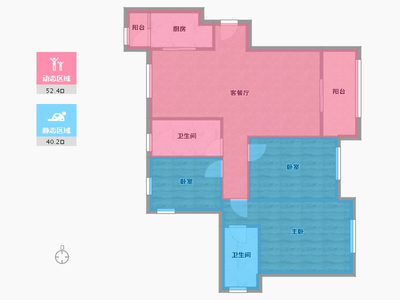 广东省-惠州市-牧云溪谷-78.96-户型库-动静分区