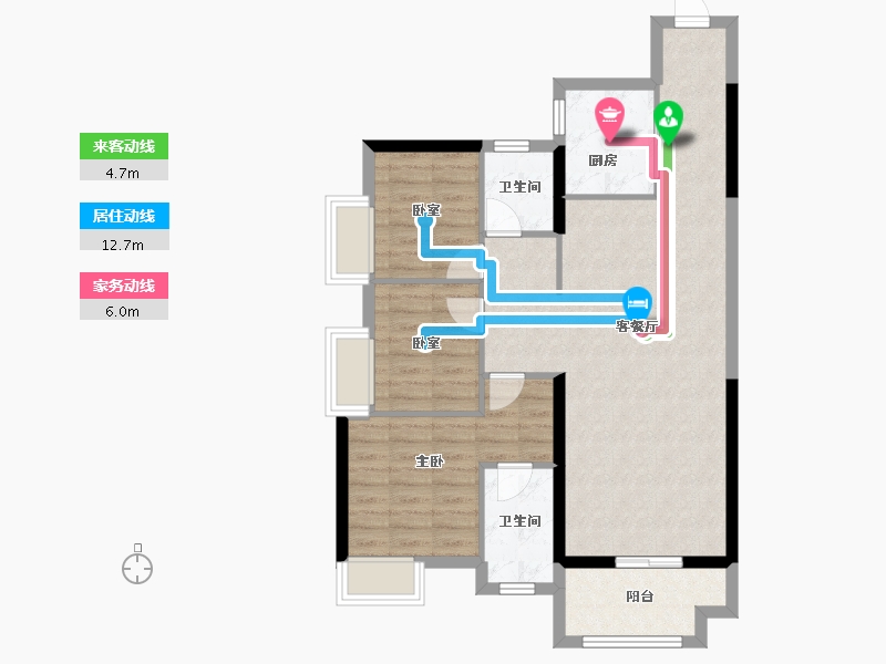 广西壮族自治区-贵港市-贵港市盛世青云府-99.80-户型库-动静线