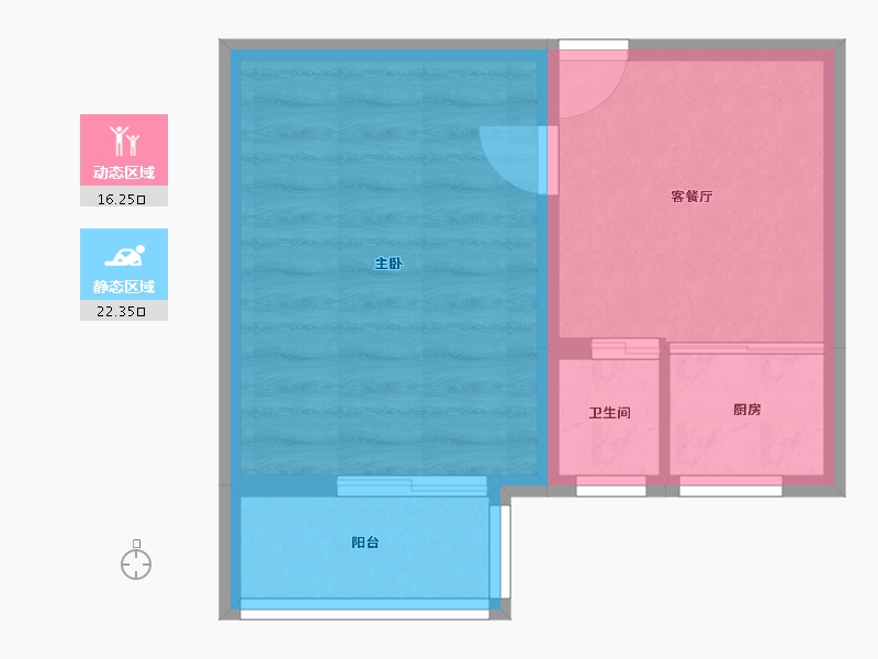 北京-北京市-峪园小区-34.40-户型库-动静分区