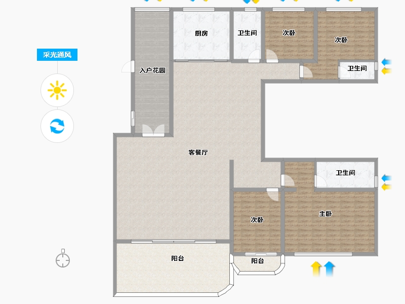 山东省-淄博市-里程之光-250.00-户型库-采光通风