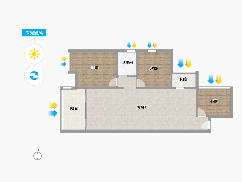 广西壮族自治区-桂林市-桂林融创文旅城-89.00-户型库-采光通风