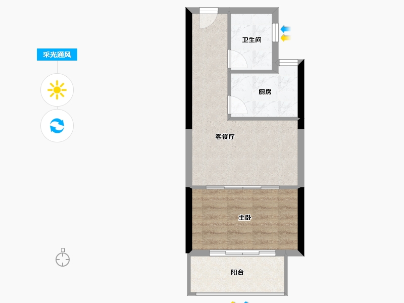 福建省-三明市-徐锦新城-40.00-户型库-采光通风