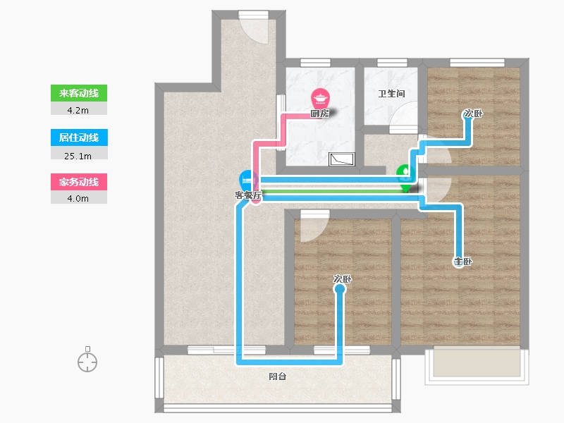 河北省-石家庄市-奥森诚园-79.02-户型库-动静线