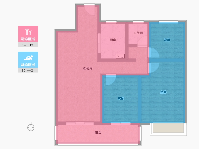 河北省-石家庄市-奥森诚园-79.02-户型库-动静分区