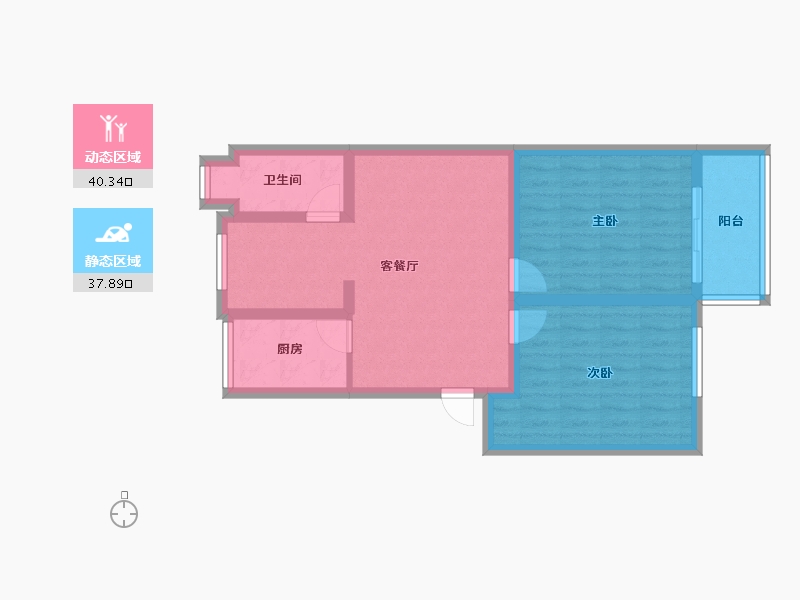 江西省-南昌市-法院宿舍-69.00-户型库-动静分区