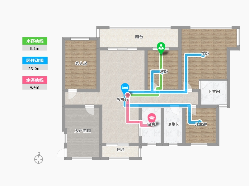 河南省-漯河市-盛世颐园-117.00-户型库-动静线