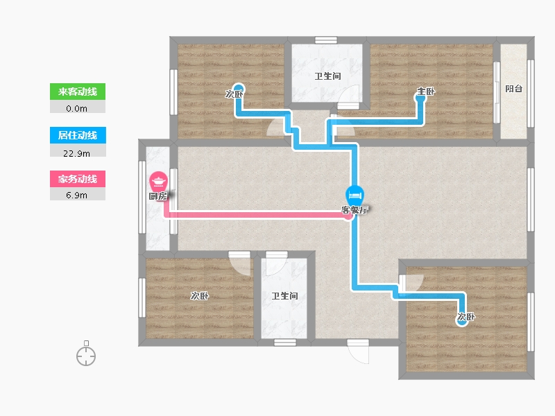 山西省-运城市-晋鑫小区-118.40-户型库-动静线