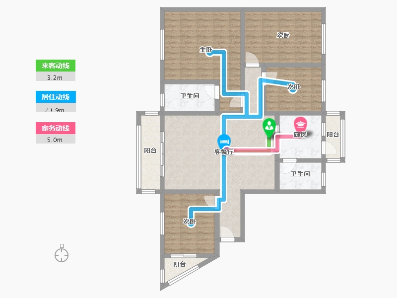 广东省-云浮市-明珠花园-119.50-户型库-动静线