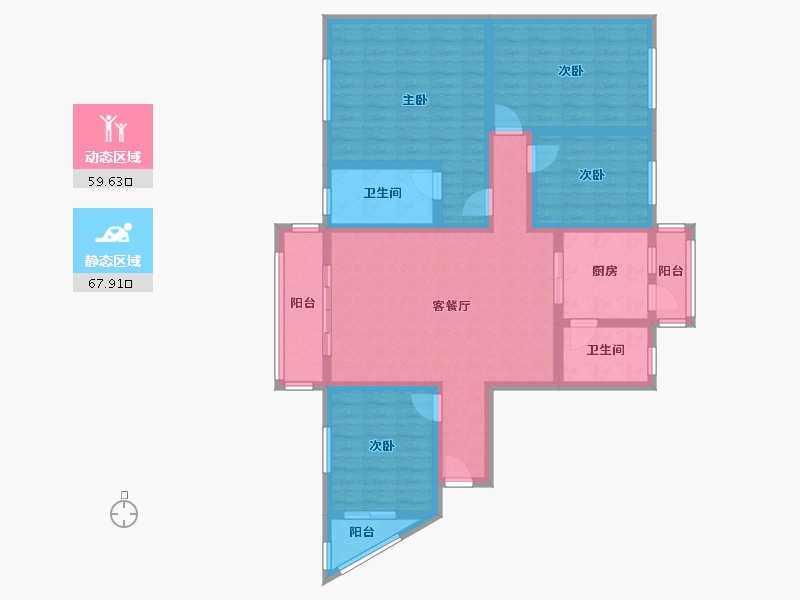 广东省-云浮市-明珠花园-119.50-户型库-动静分区