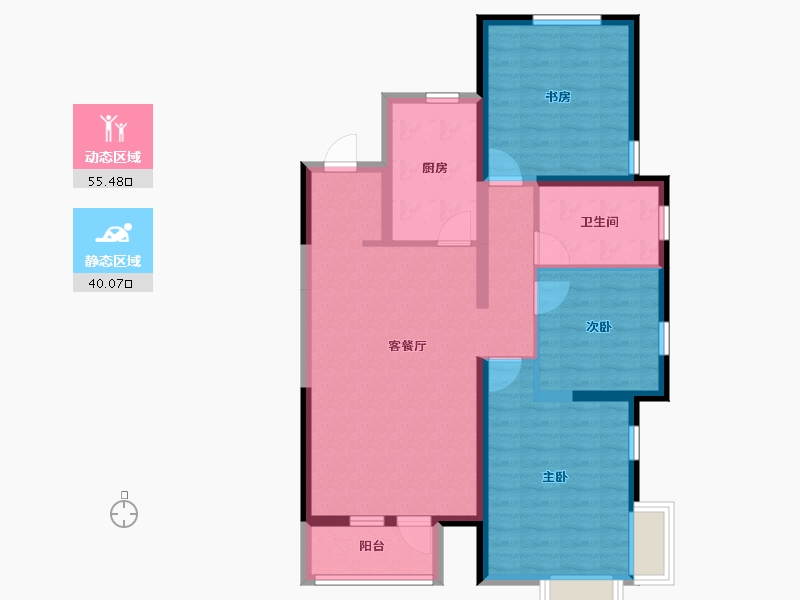 辽宁省-鞍山市-惠斯勒小镇-94.13-户型库-动静分区