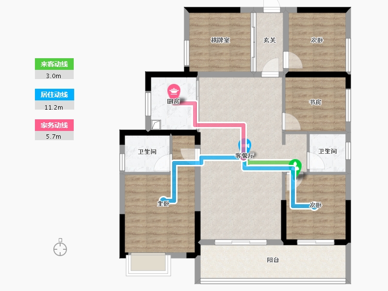 湖南省-娄底市-百弘学府城-91.45-户型库-动静线