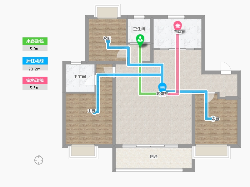 河北省-邢台市-中鼎麒麟瑞-106.00-户型库-动静线