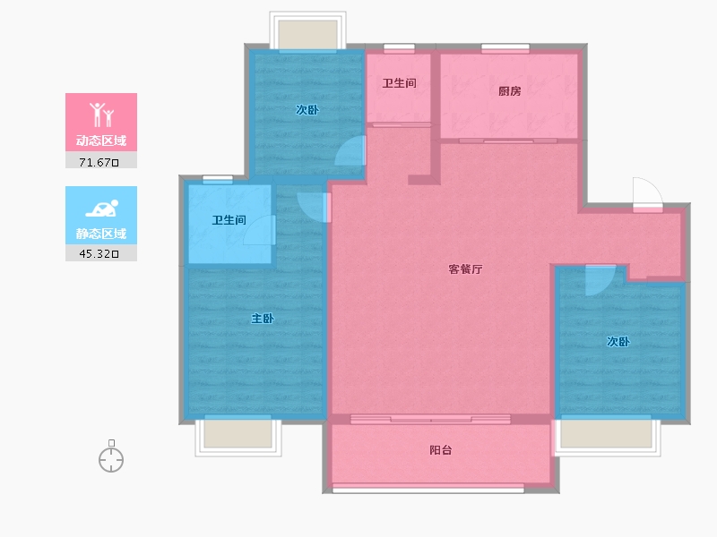 河北省-邢台市-中鼎麒麟瑞-106.00-户型库-动静分区