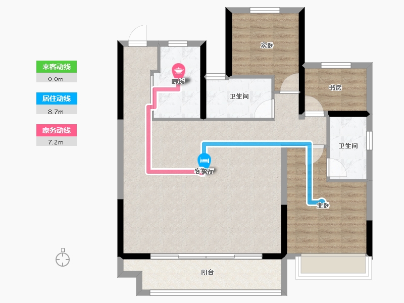 陕西省-铜川市-绿城-100.00-户型库-动静线