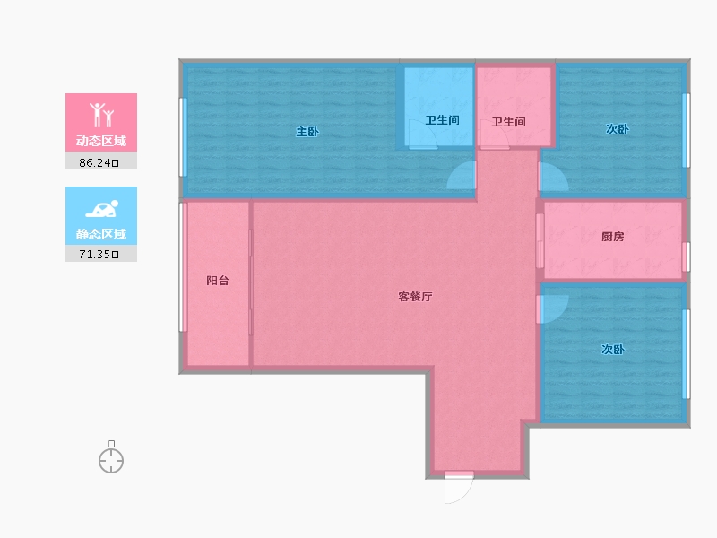 甘肃省-陇南市-水岸阳光城-144.00-户型库-动静分区