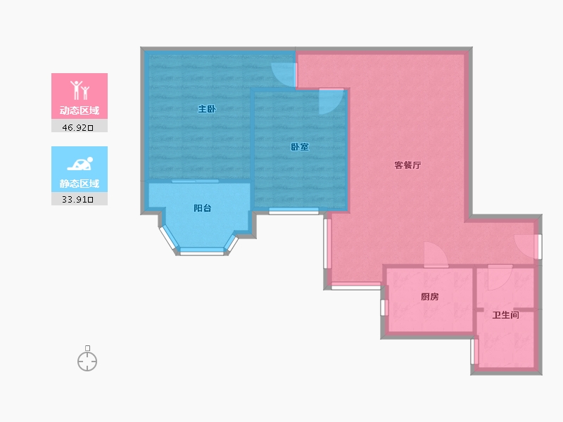 河北省-石家庄市-华府名邸-76.00-户型库-动静分区