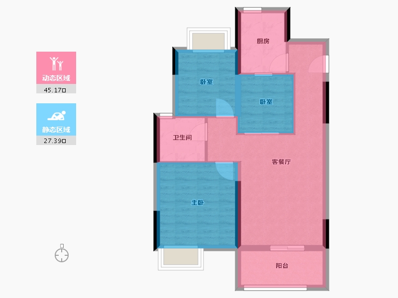 江西省-赣州市-中奥朗境台-65.12-户型库-动静分区