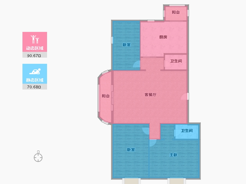 北京-北京市-天通苑-五区-141.86-户型库-动静分区