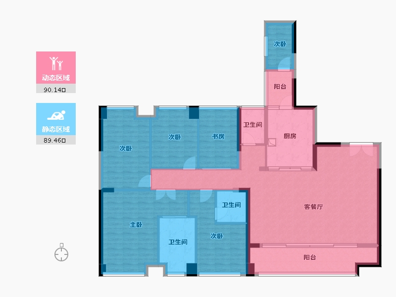 广东省-深圳市-华丰前海湾-162.40-户型库-动静分区