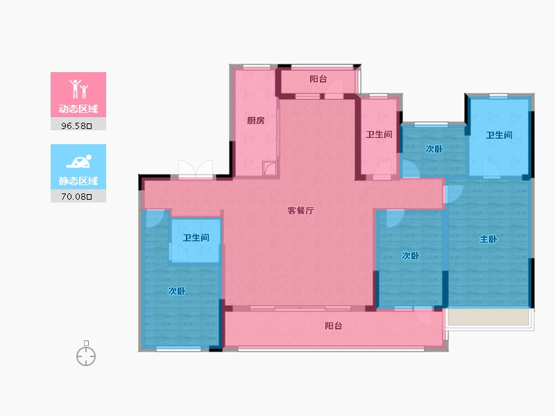 江苏省-常州市-龙宸壹号-150.40-户型库-动静分区