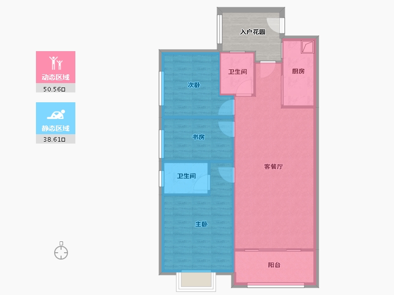 福建省-泉州市-水岸豪庭-110.00-户型库-动静分区