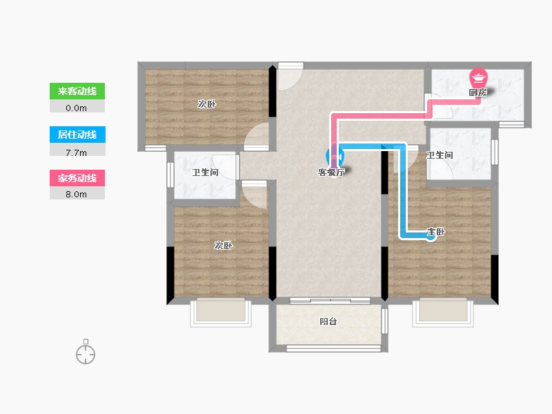 河南省-新乡市-特区贰号-102.55-户型库-动静线