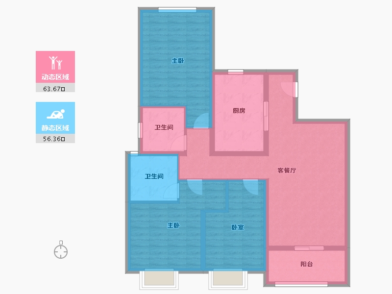 河南省-南阳市-清枫苑-108.00-户型库-动静分区