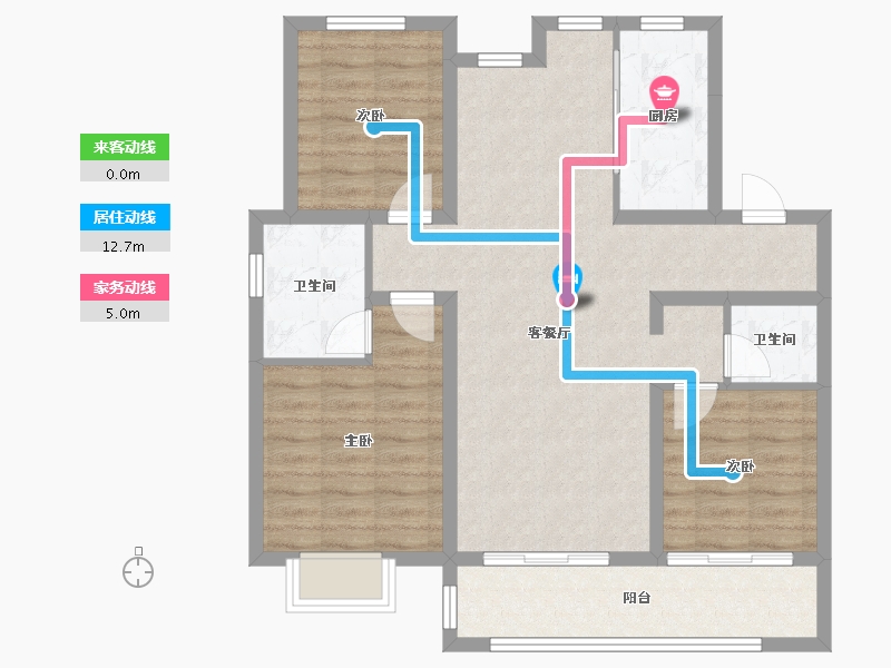 河北省-保定市-杨村安置房-104.00-户型库-动静线