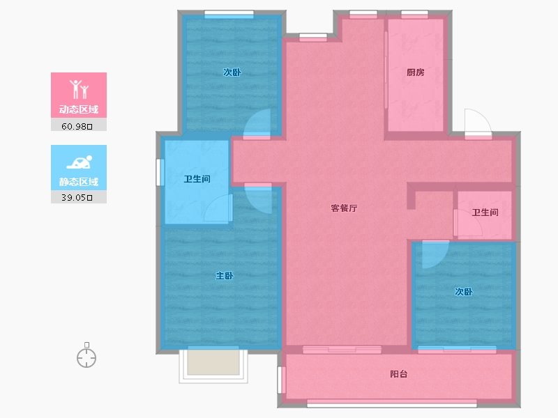 河北省-保定市-杨村安置房-104.00-户型库-动静分区